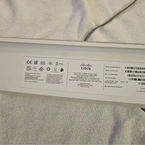 Cisco soundbar with camera